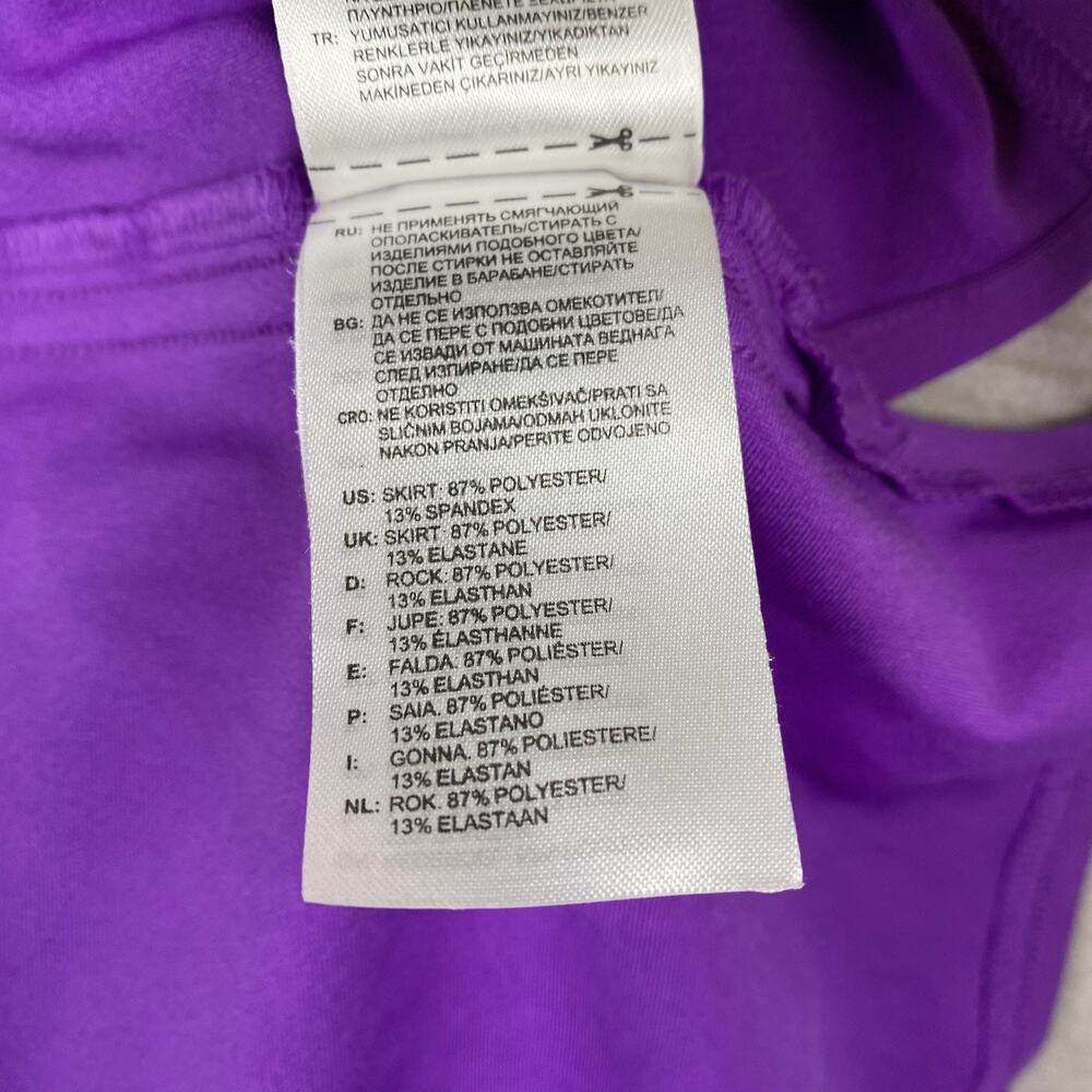 Adidas ClimaCool Womens XL Skort Purple Pull-On Stretch Skirt Short Golf Tennis - Picture 10 of 10